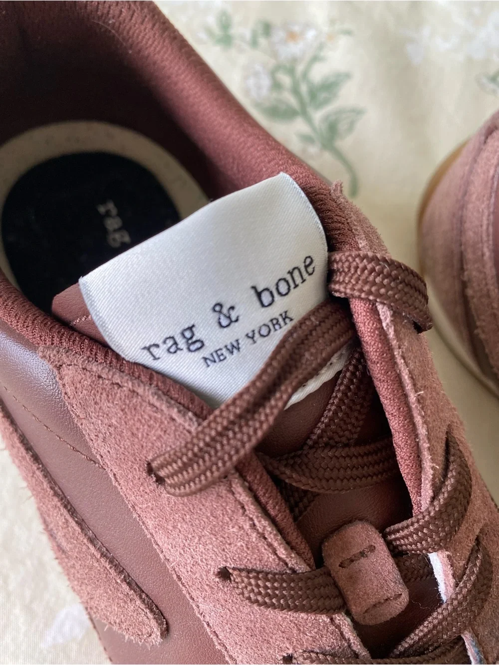 rag & bone Women’s Brown Suede & Leather Sneakers